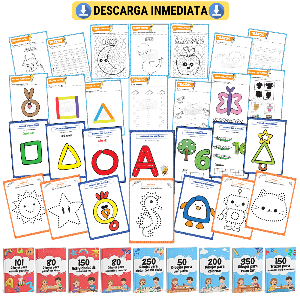 Vista previa de las +1400 actividades del MEGA PACK